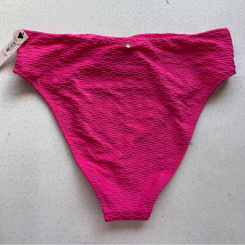 Victoria's Secret Hot Pink Textured Bikini Set - Picture 7 of 9